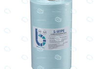 Салфетки безворсовые S-WIPE бирюза крупный креп для чувствительных поверхностей 25х42см в рулоне 180 штук - УТСК. Промышленное снабжение