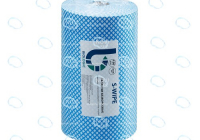 Салфетки безворсовые S-WIPE голубой клетка повышенной прочности 25х42см, в рулоне 180 штук - УТСК. Промышленное снабжение