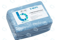 Салфетки безворсовые S-WIPE голубой соты универсальные 34х49см в упаковке 35 штук - УТСК. Промышленное снабжение