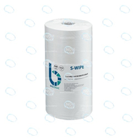 Салфетки безворсовые S-WIPE белый мелкий креп для чувствительных поверхностей 25х42см в рулоне 150 штук - УТСК. Промышленное снабжение