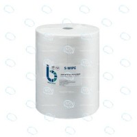 Салфетки безворсовые S-WIPE белый сетка для чувствительных поверхностей 30х42см в рулоне 300 штук - УТСК. Промышленное снабжение
