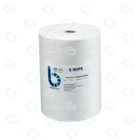 Салфетки безворсовые S-WIPE белый мелкое тиснение повышенной прочности 25х42см в рулоне 150 штук - УТСК. Промышленное снабжение