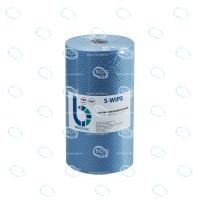 Салфетки безворсовые S-WIPE голубой соты универсальные 25х42см в рулоне 150 штук - УТСК. Промышленное снабжение